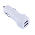 Dlh chargeur voiture 2 ports usb 2. 4a 12w, auto, allume - cigare, 5 v, 2, 4 a, blanc dy - au2314w