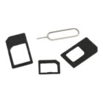 Dlh dy - wu2489, adaptateur carte sim, nano - sim, micro - sim, 3 pi�ce(s), noir