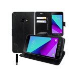 Dlh etui folio noir porte cartes avec rabat pour samsung galaxy xcover 4 et galaxy xcover 4s (sm - g390 ...
