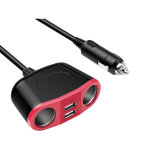 Dlh multiprise allume - cigare. 2 sorties allume - cigare max 150w et 2 sorties usb, auto, allume - cigare, ...