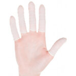 Doigtier nitrile, sans poudre, l, blanc