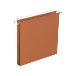 Dossier suspendus pour tiroir budget a4 kraft - volet d'agrafage - fond u 15 mm - orange - lot de 25 Dossier suspendus pour tiroir budget a4 kraft - volet d'agrafage - fond u 15 mm - orange - lot de 25