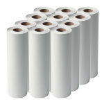 Draps d'examen jetables papeco recycl�s, 12 rouleaux de 108 formats 50 x 34 cm