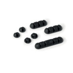 Durable attache - c�ble adh�sif cavoline clip mix - assortiment 7 clips - anthracite