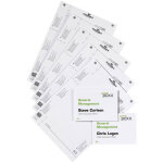 Durable bristol pour plaques de porte. format a4 norme pefc - lot de 10
