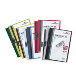 Durable chemise  clip a4 duraclip en pvc - 30 feuilles - assortis - lot de 25