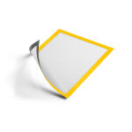 Durable pochette murale duraframe� cadre d'affichage magnetic a4 - cadre jaune - sachet de 5