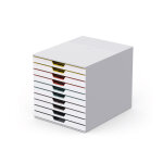 Durable module de classement varicolor 10 tiroirs - gris clair Durable module de classement varicolor 10 tiroirs - gris clair