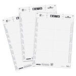 Durable pack porte - badges l. 90 x h. 60 mm - kit tout en un clip - lot de 20