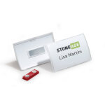 Durable porte - badge pliable click fold pour 1 carte 45 x 75 mm - syst�me de fixation aimant�e prot�ge ...