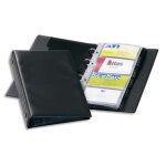 Durable porte - cartes visifix economy pour 96 cartes de visite - 6 touches a - z - l145 x h255 - noir ...