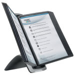 Durable pupitre de table sherpa style 10 - 10 pochettes - noir Durable pupitre de table sherpa style 10 - 10 pochettes - noir