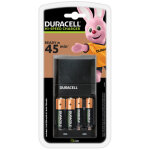 Duracell chargeur de piles hi - speed pour format aa et aaa - 45 mn de charge = 4h d'autonomie