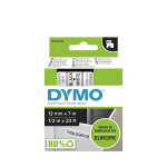 Dymo ruban d1 s0720530 pour �tiqueteuse - 12 mm x 7 m - noir sur blanc