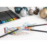 Eberhard faber crayon de couleur artist color, tui de 12