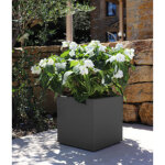 Eda bac à plantes basalt up, cubique, 295 mm, anthracite Eda bac à plantes basalt up, cubique, 295 mm, anthracite