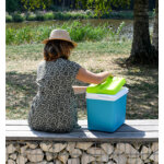 Eda glacire, plastique, 24 litres, bleu lagune