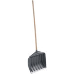 Pelle � neige avec manche en bois, largeur: 460 mm, gris