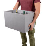 Eda porte - bouteilles, pour 12 bouteilles, polystyrne, gris