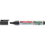 Edding 22 ecoline marqueur permanent - 90% de plastique recycl� - pointe biseaut�e 5 mm noir