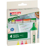 Edding 24 ecoline surligneur pointe biseautée 2 - 5 mm - pochette de 4 assortis Edding 24 ecoline surligneur pointe biseautée 2 - 5 mm - pochette de 4 assortis