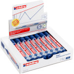 Edding 660 marqueur effa�able tableau blanc pointe ogive 1, 5 - 3 mm - bleu - lot de 17 + 3 offerts