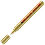 Edding marqueur peinture  encre permanente 750  pointe ogive moyenne 2 - 4mm or