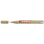 Edding marqueur peinture encre permanente laquée or, pour toutes surfaces, pointe extra fine Edding marqueur peinture encre permanente laquée or, pour toutes surfaces, pointe extra fine