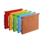 Elba dossier suspendus pour armoire ultimate a4 kraft - 350 feuilles - fond u 30 mm - assortis - lot ...