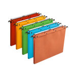 Elba dossier suspendus pour tiroir ultimate a4 kraft - 150 feuilles - fond u 15 mm - assortis - lot de ...