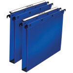 Elba dossier suspendus pour tiroir ultimate a4 polypropyl�ne - 350 feuilles - fond u 30 mm - bleu - lot ...