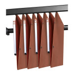 Elba rails pour dossiers suspendus 120 x 5, 5 cm en plastique noir - jeu de 2 Elba rails pour dossiers suspendus 120 x 5, 5 cm en plastique noir - jeu de 2