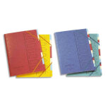 Emey trieur en carte forte 4. 3 / 10e 12 compartiments coloris assortis Emey trieur en carte forte 4. 3 / 10e 12 compartiments coloris assortis