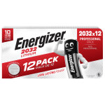 Energizer pile bouton lithium cr 2032 - lot de 12