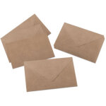 Enveloppe 'nature', c6, gomm�e, marron