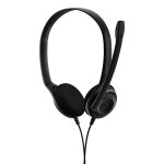 Sennheiser pc 5 chat, avec fil, bureau / centre d'appels, 42 - 17000 hz, 85, 05 g, casque, noir 1000445 ...
