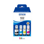 Epson 102 recharge d'encre originale ecotank c13t03r640 - pack de 4 (noir, cyan, magenta, jaune)