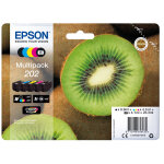 Epson 202  kiwi  cartouche d'encre originale claria premium c13t02e74010 - pack de 5 (noir, noir photo, ...