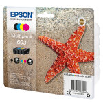 Epson 603  �toile de mer  cartouche d'encre originale c13t03u64010 - pack de 4 (noir, cyan, magenta, ...