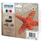 Epson 603 xl  �toile de mer  cartouche d'encre originale grande capacit� c13t03a64010 - pack de 4 (noir, ...