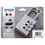 Epson padlock encre durabrite ultra multipack 4 couleurs cadenas 35xl, high (l) yield, noir, cyan, magenta, ...