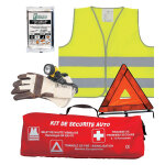Esculape kit de sécurité voiture esculape (triangle + gilet + couverture + gants + lampe) Esculape kit de sécurité voiture esculape (triangle + gilet + couverture + gants + lampe)