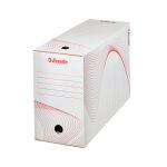 Esselte bote archives 25 x 35 cm boxy en carton - dos 15 cm - blanc - lot de 5