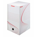 Esselte bote archives boxy en carton ondul - taille l - dos de 20 cm - blanc