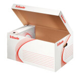 Esselte boîte archives boxy en carton ondulé - taille l - dos de 8 cm - blanc Esselte boîte archives boxy en carton ondulé - taille l - dos de 8 cm - blanc