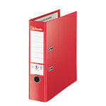 Esselte classeur  levier a4 - carton 24 / 10e - dos 8 cm - rouge
