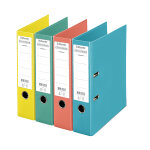 Esselte classeur  levier a4 chromos plus - carton 23 / 10e - dos 8 cm - assortis colour'ice