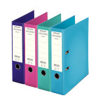 Esselte classeur  levier a4 chromos plus en polypropylne - dos 8 cm - assortis mode