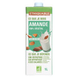 Ethiquable boisson lait d'amande bio et �quitable - brique 1l