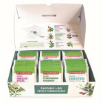 Ethiquable coffret collection th� et infusions bio du massif central - assortiment de 60 sachets